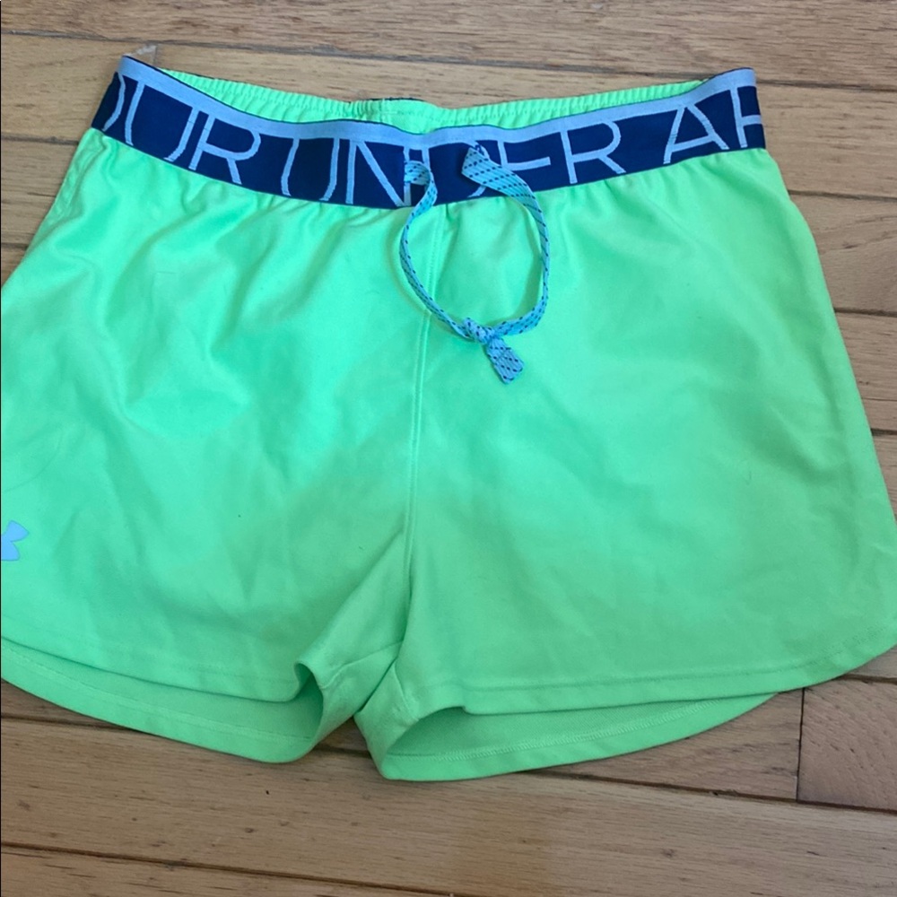 Under Armour Lime Green Athletic Shorts